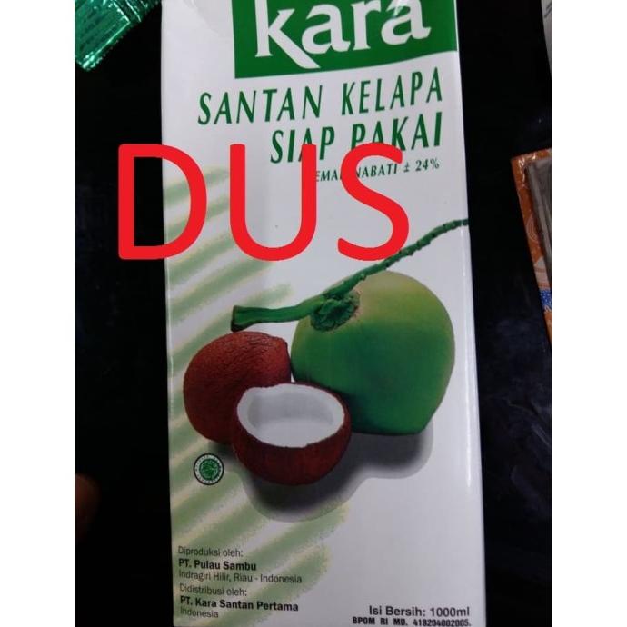 

Santan kara 1lt per dus isi 12pcs