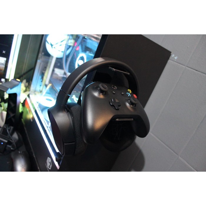 Stand Dock Gamepad stick ps4 or xbox + Headset Hanger Universal