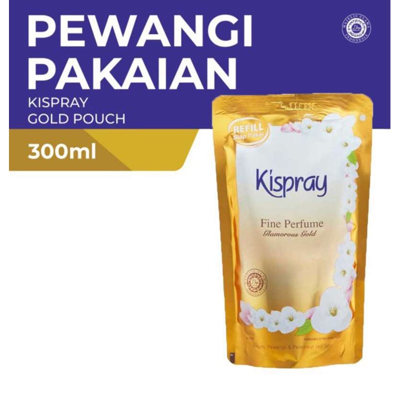 Kispray Pouch Glamour Gold 300Ml Refill - (2 Pcs)