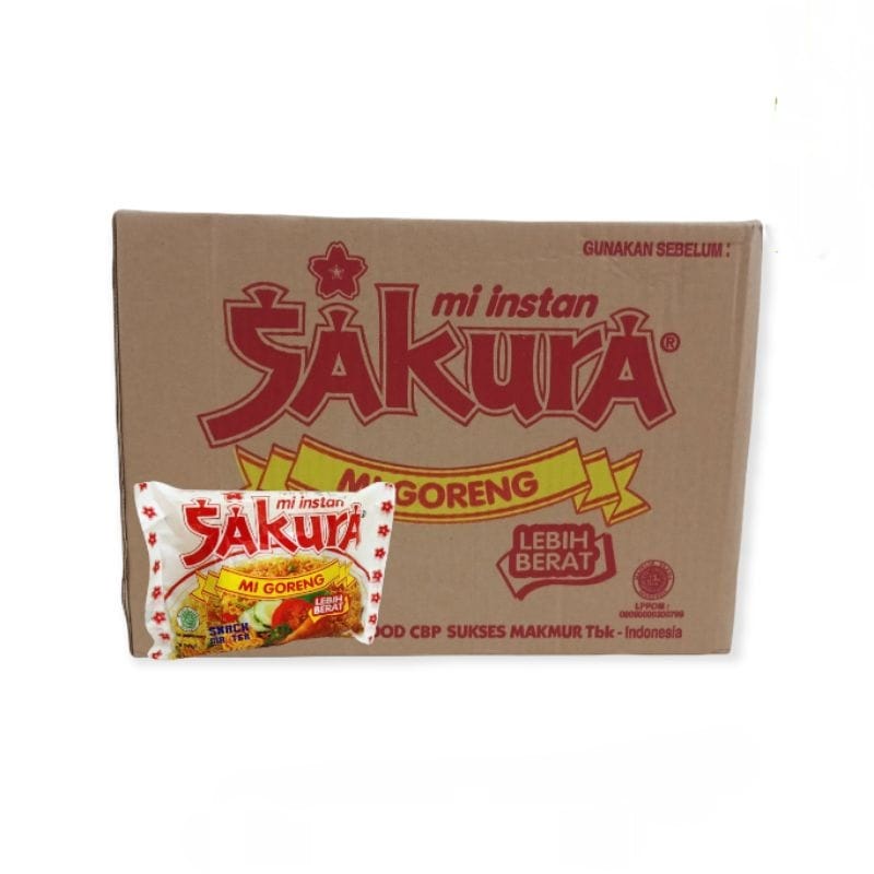 Mie goreng instant sakura 60gr perdus ( 40pcs ) mie enak dan murah