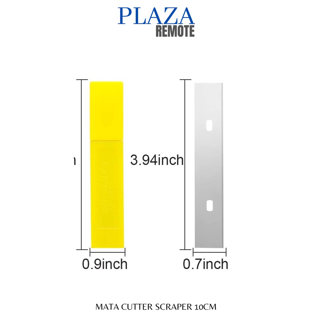 MATA CUTTER PISAU WALL SCRAPER KAPE DINDING 10 CM SET ISI 10 PC