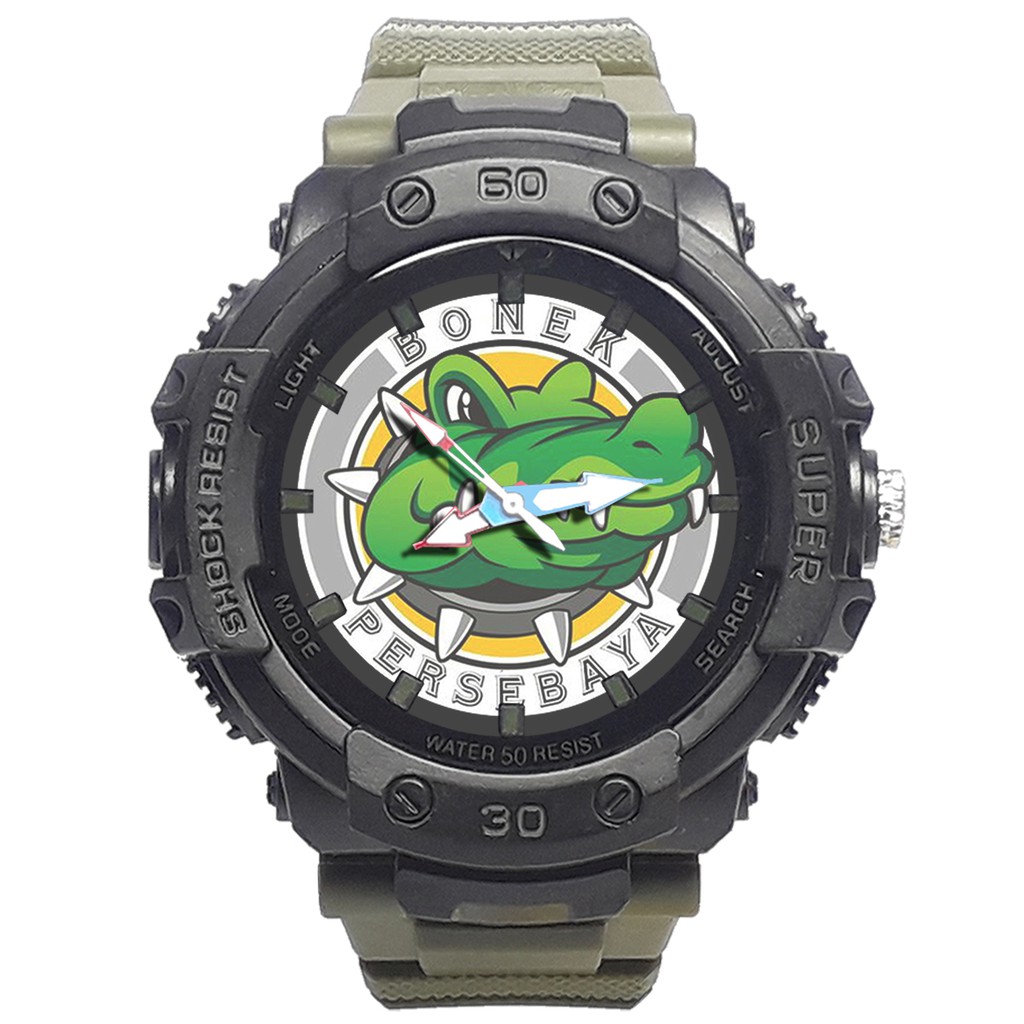 Jam Tangan  PERSEBAYA MOTIF 1 Bagus