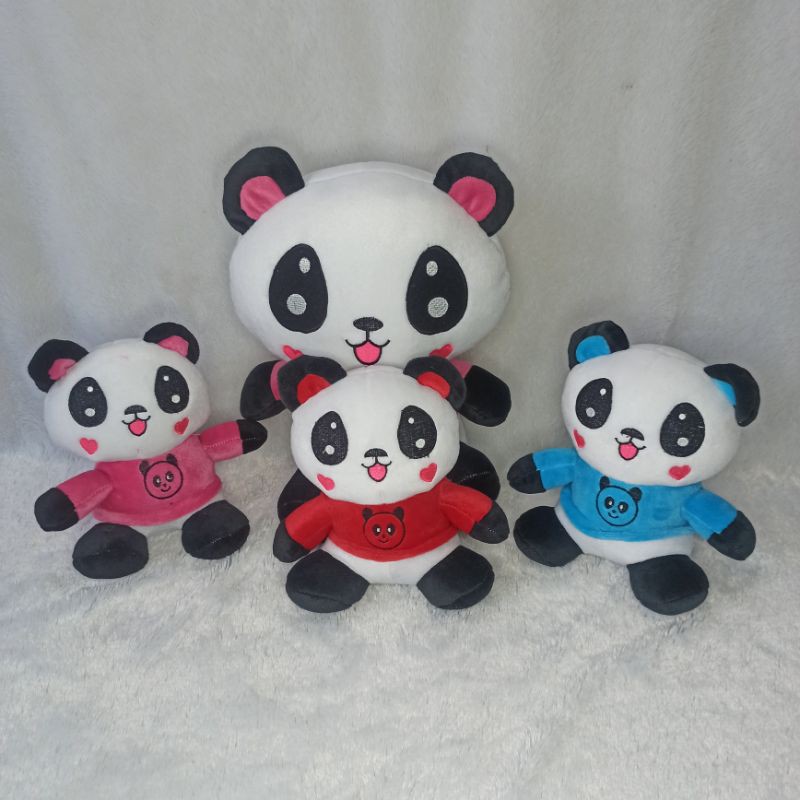 boneka PANDA BAJU XL beranak 3