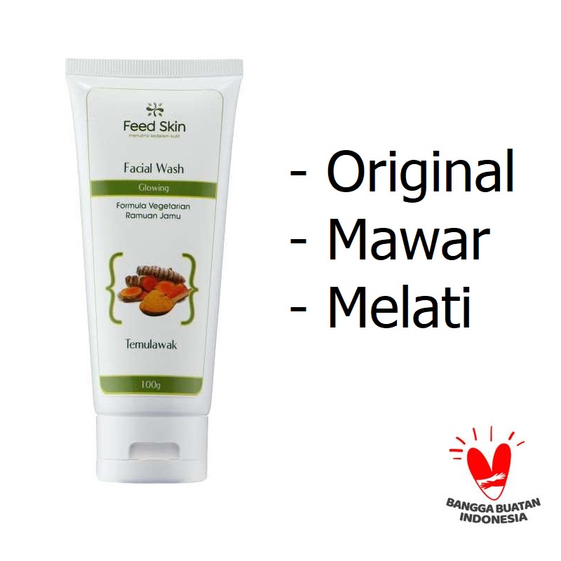 Feed Skin Facial Wash TEMULAWAK All Natural Plant Based Pembersih Wajah Alami