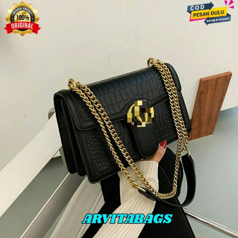 Tas Selempang Croco Tas Wanita Tas Selempang Fashion Import Premium ARVITABAGS 3087