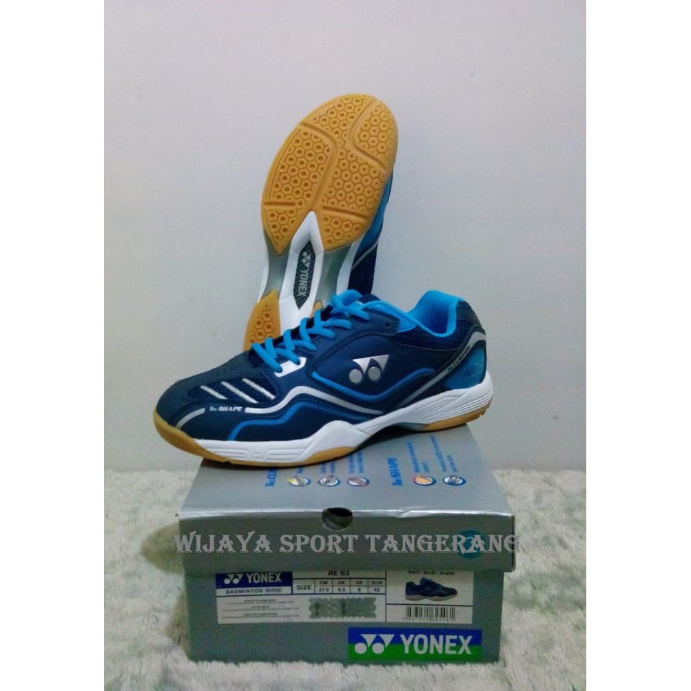 SEPATU BADMINTON YONEX Type AE 03 (NAVY BLUE) DIJAMIN 100% ORIGINAL