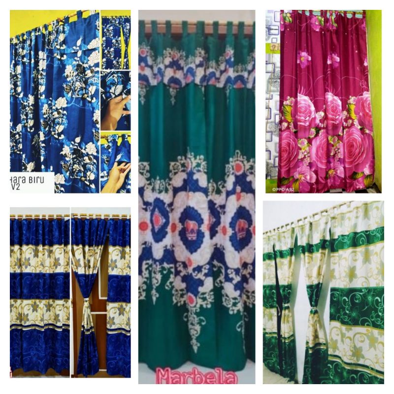 gorden hordeng pintu kamar karakter murah