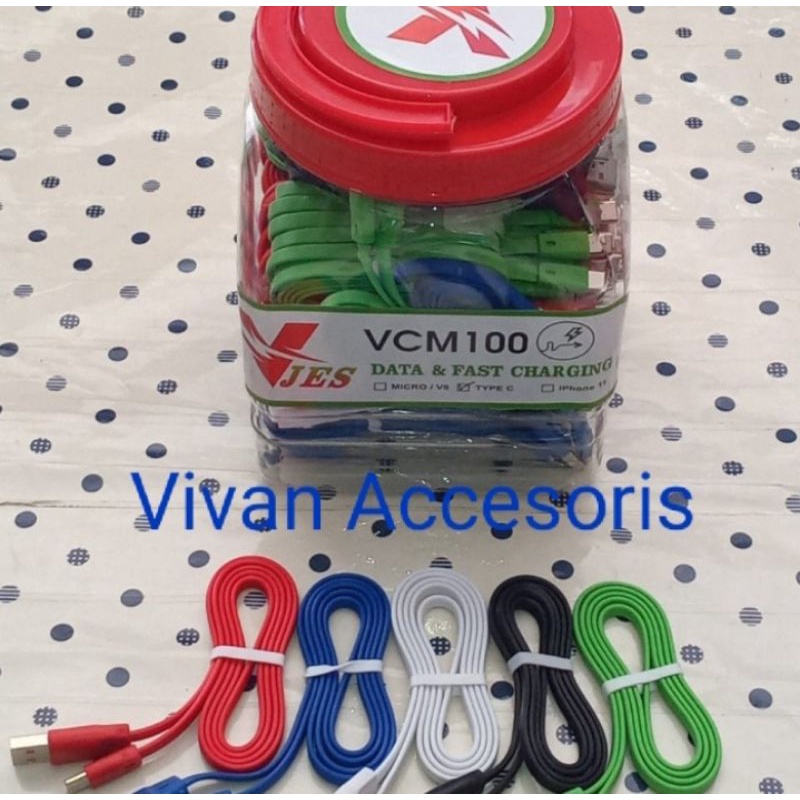 KABEL Data TYPE-C Fash Charging V JES VCM100