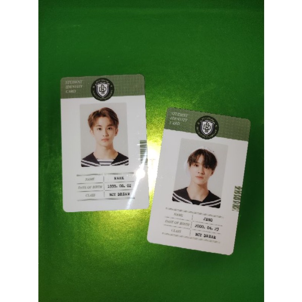 ID CARD BACK TO SCHOOL NCT DREAM MARK JENO