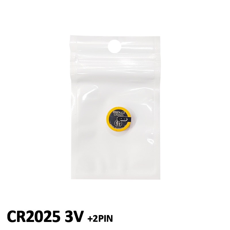 Maxell Baterai Koin CR2025 3V + 2PIN - Baterai Kancing Maxell CR2025 3V + 2PIN - Baterai Maxell CR20
