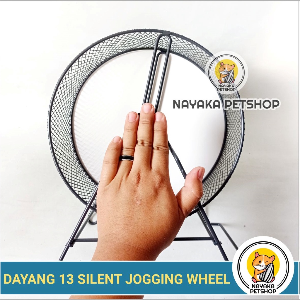 Dayang 13 Silent Jogging Wheel Jumbo Kincir Hamster Syrian Mainan Landak Mini Rolling Marmut Roda Putar Hewan