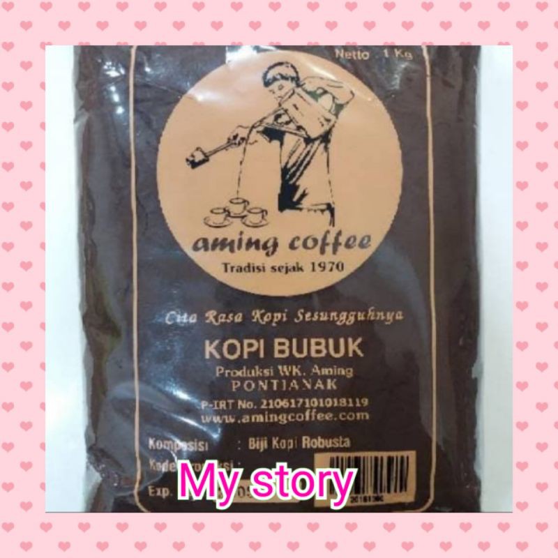 

Kopi bubuk Aming 1kg original