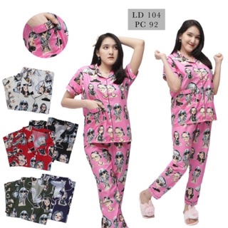  BAJU  TIDUR  WANITA  NEW MOTIF RETRO CP PP HP DST Shopee  