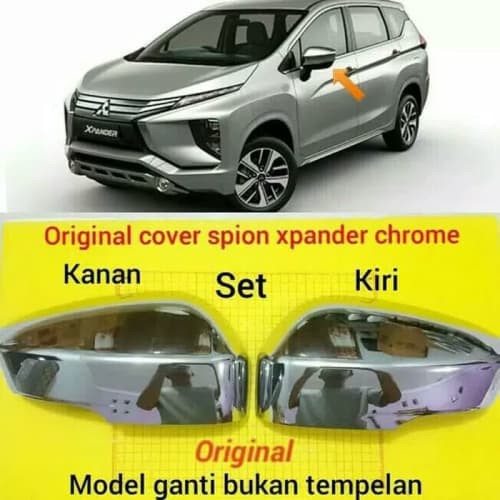 [Eksterior Mobil] Cover Spion Mitsubishi Xpander Chrome Cover Spion Xpander Sepasang Ori