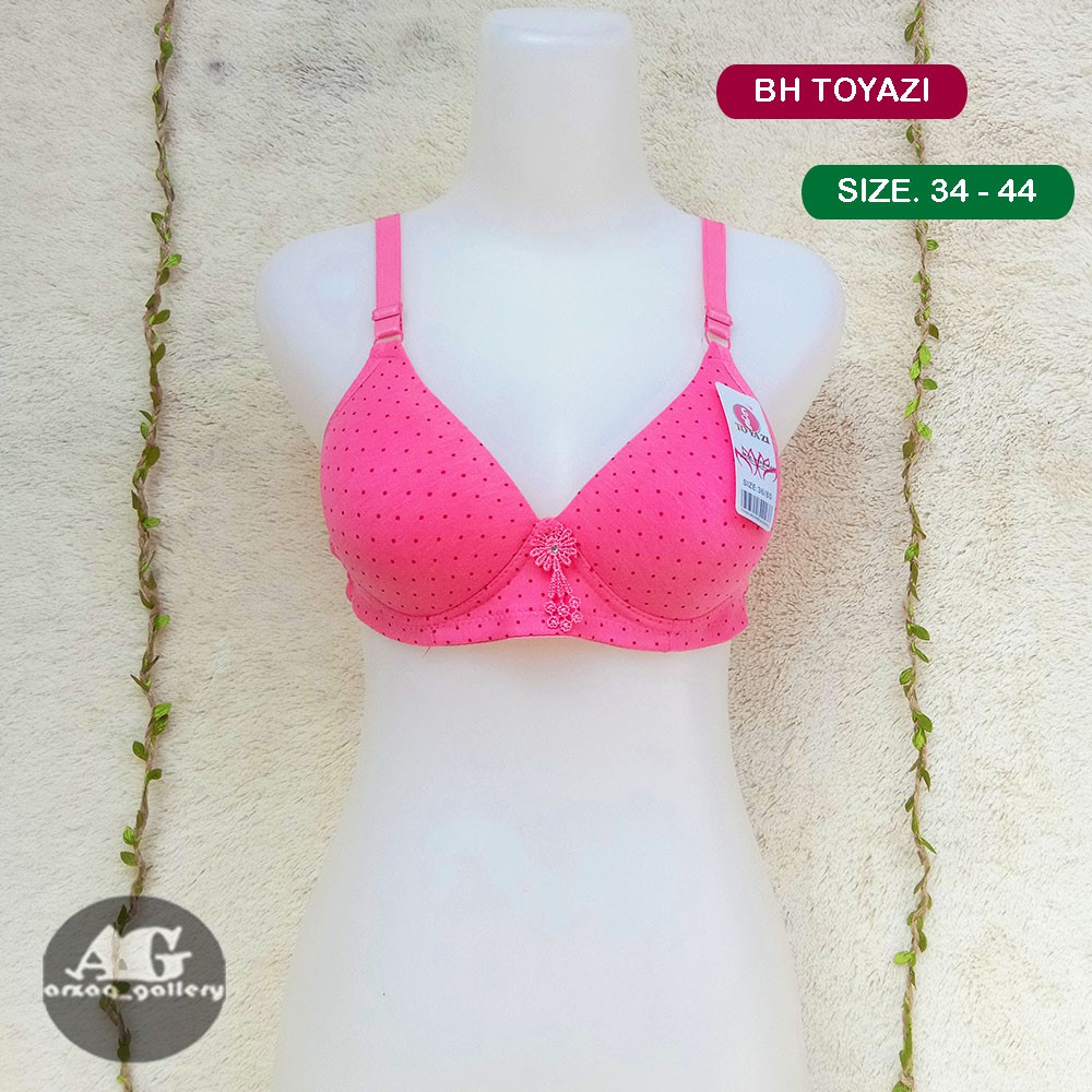 BH TOYAZI BRA WANITA DEWASA  | Bra Busa Tanpa Kawat Kancing TIGA | Pakaian Dalam Wanita | Bra Wanita | Bh Wanita