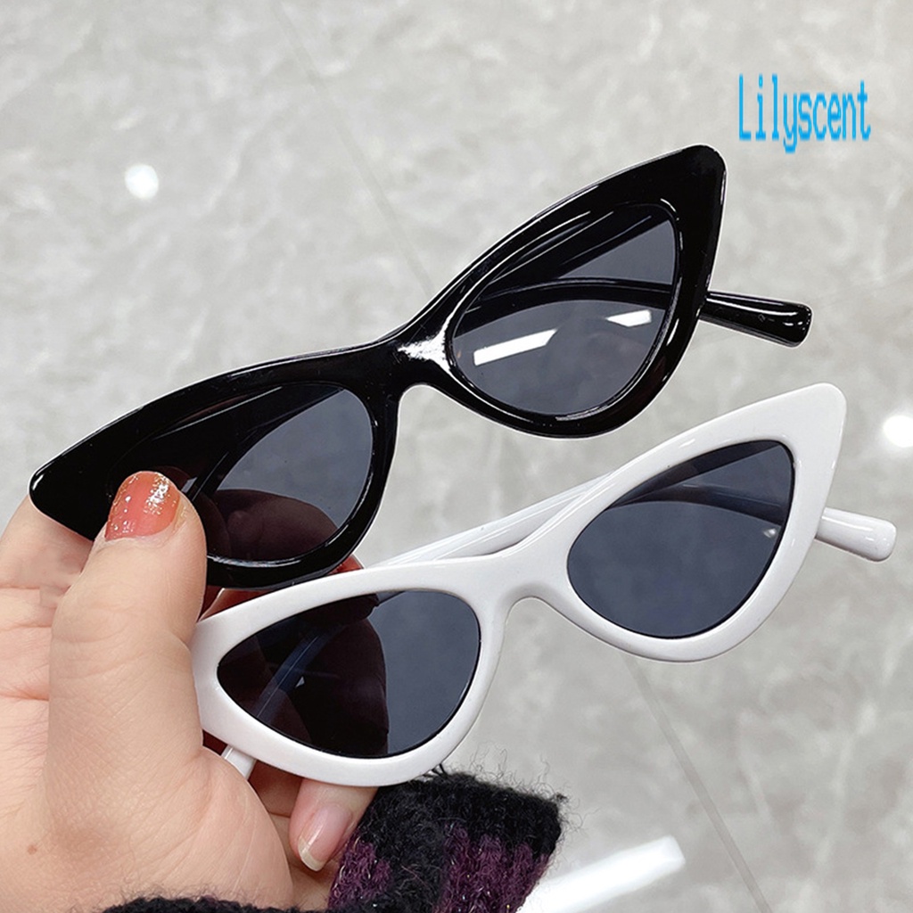 Kacamata Hitam Wanita Model Cat Eye Bahan Plastik Untuk Musim Panas