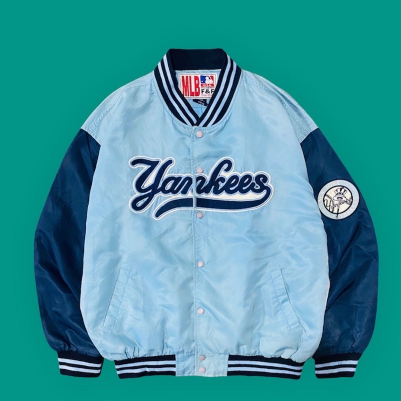 jaket varsity mlb yankees second original vintage