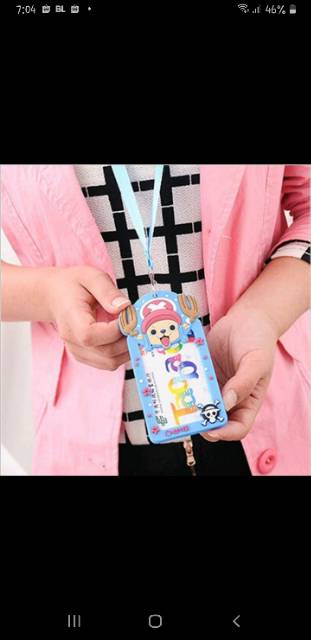 gantungan kartu ID name card holder silikon karakter name tag holder ok  god  god