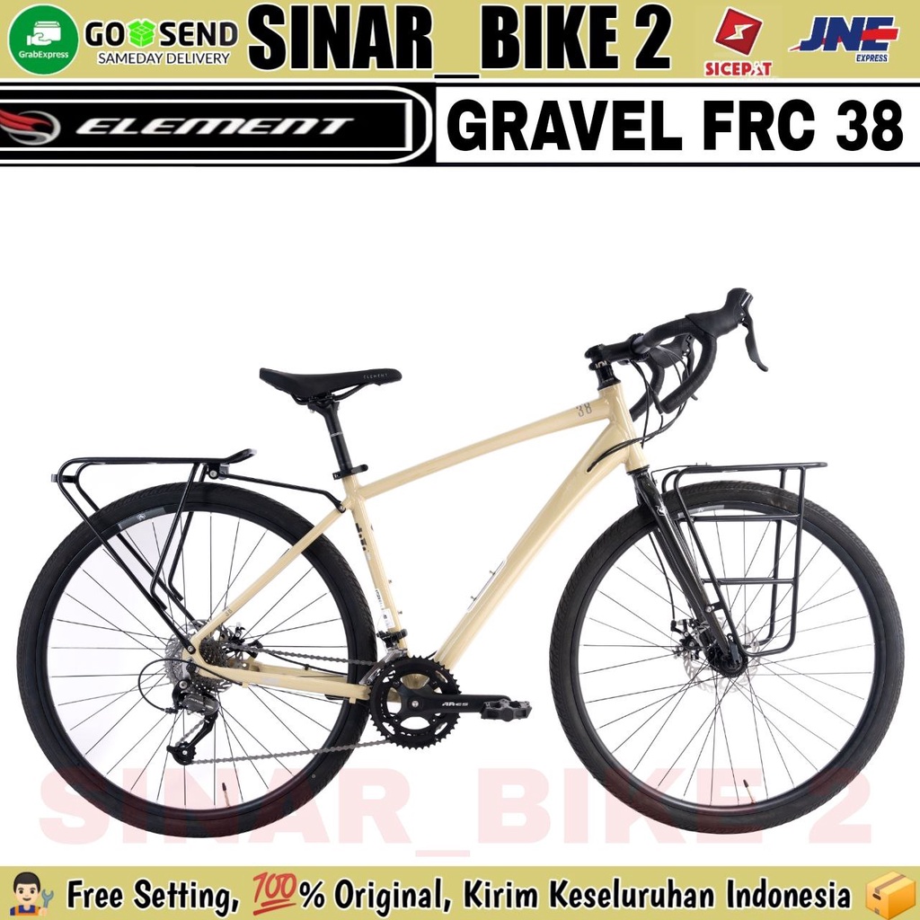 Sepeda Gravel ELEMENT FRC 38 Alloy Shimano 18 Speed