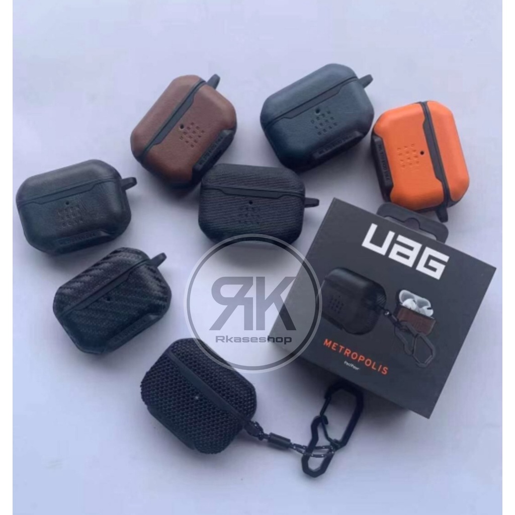 UAG Leather Carbon Metropolis Apple Airpods Pro Case Cover Casing