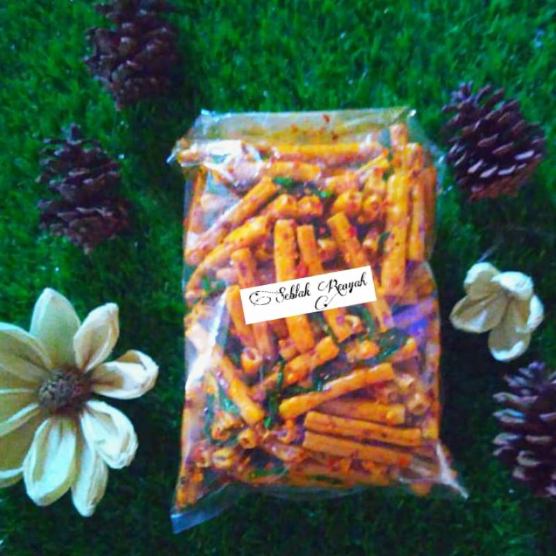 

Makaroni Potato seblak sebring pedas kriuk renyah 250gr