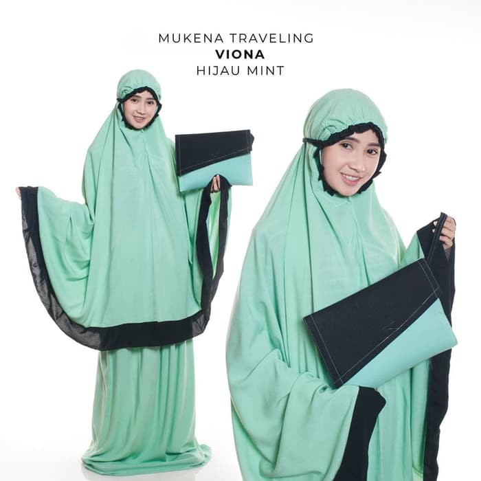 PROMO COD Bayar Ditempat - Mukena Dewasa Rayon Traveling Viona