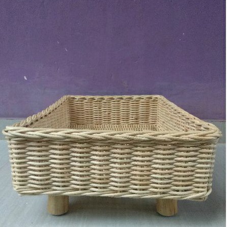 keranjang rotan nampan hampers/parcel/hantaran penyimpanan barang 50x35x10 cm