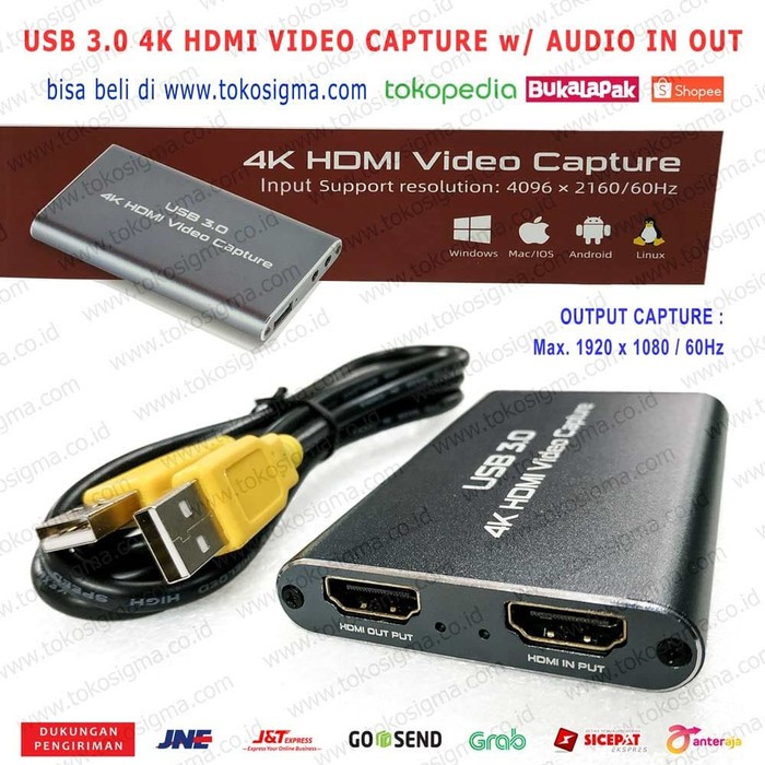 A12 GAME LIVE 4K by pass HDMI TO USB3.0 HD VIDEO CAPTURE UVC UAC HD60