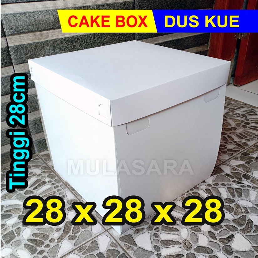 

Dus 28x28x28 cm/28x28/ Dus Kue ulang tahun/ Box Kue/ Box Roti/ Cake Box/ Kotak kue/ Dus bolu