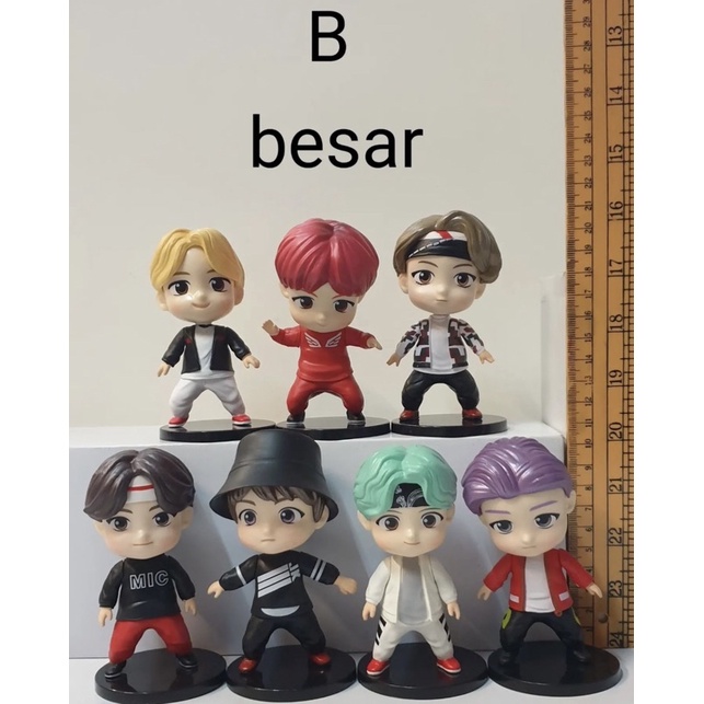 action figure bts 7 set besar kode b