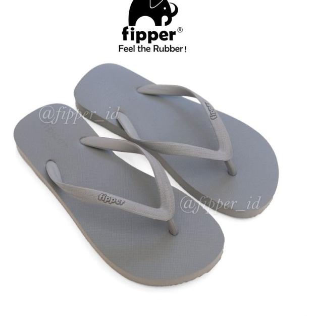 Fipper Basic-S For Woman , Sandal Fipper Original , Sandal Wanita Ori - Abu-abu, Size 5