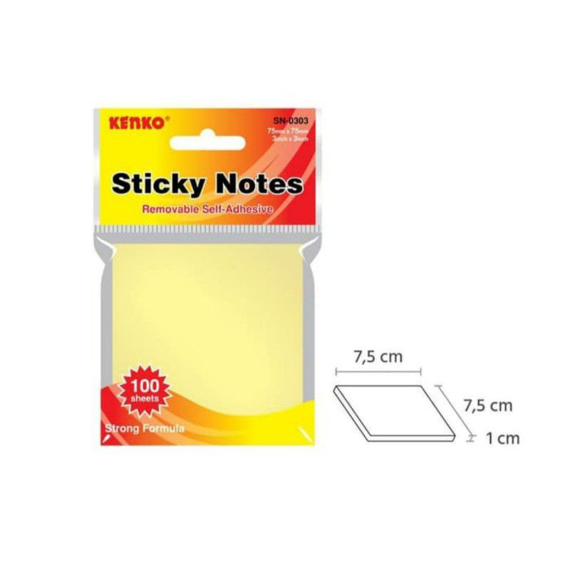 

Sticky Note/Memo Tempel Kenko SN-0303 Kuning/murah