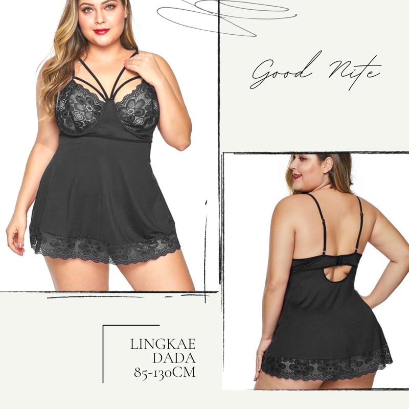 lingerie GN103 max ld 130cm / lingerie jumbo berkualitas / baju tidur sexy / baju dinas malam(J4U2) 