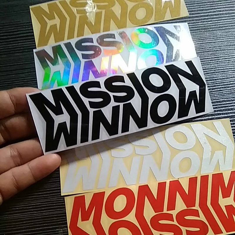 STICKER MISSION WINNOW CUTTING