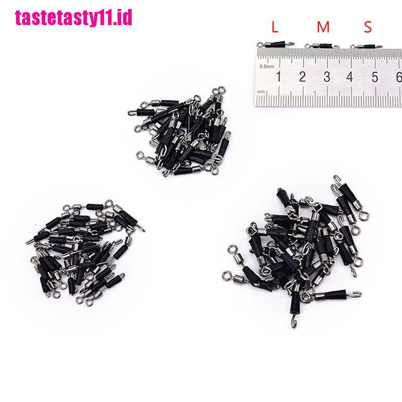 【TTID】10pcs Ball Bearing Swivel Solid Rings Quick Fast Link Fishing Connector H