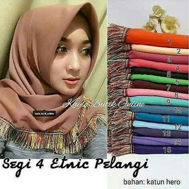 grosir jilbab / jilbab murah/ segi empat mie