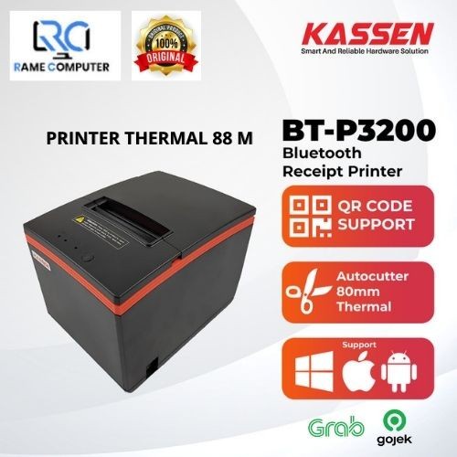 PRINTER THERMAL USB KASSEN BTP3200/BT-P3200/BTP 3200 RJ11 SERIAL LAN