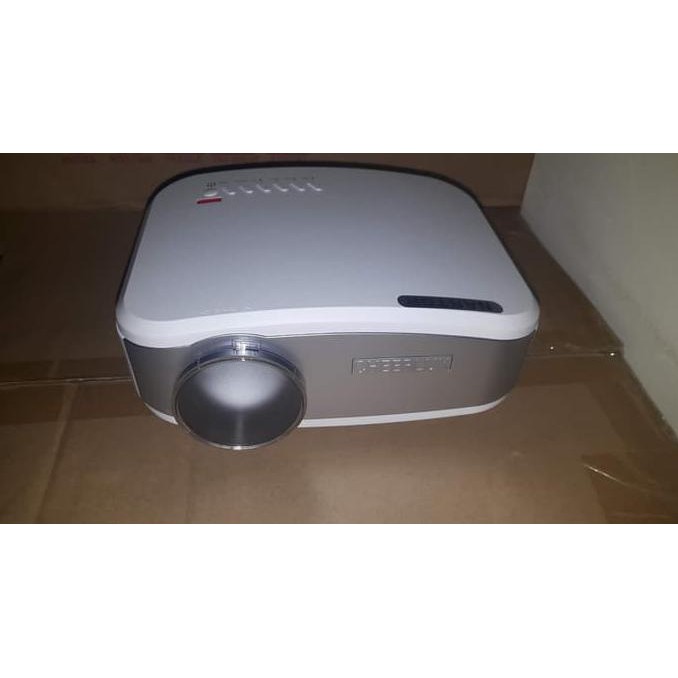 Cheerlux C6 Mini Proyektor Projector Portable Led Lcd 1200 Lumens Tv - Putih