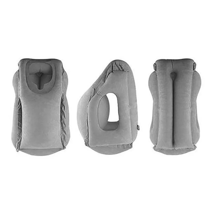 Inflatable Air Cushion Neck Support Pillow Travel Camping Nap - Bantal