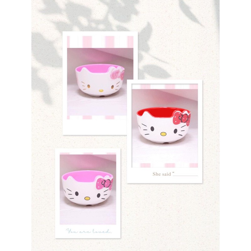 Mangkuk Melamin Timbul Hello Kitty My Melody Mangkok Bowl Melamine