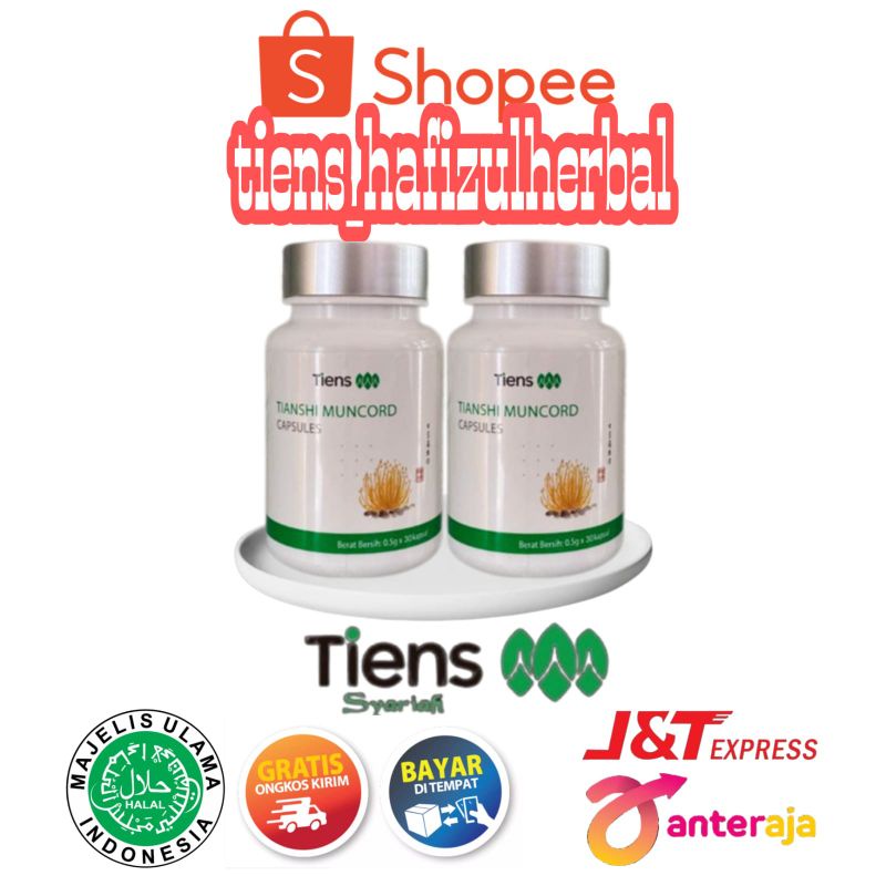 Muncord Capsules || Isi 30 kapsul segel ORI Tiens|| Cordyceps tiensh stamina pria