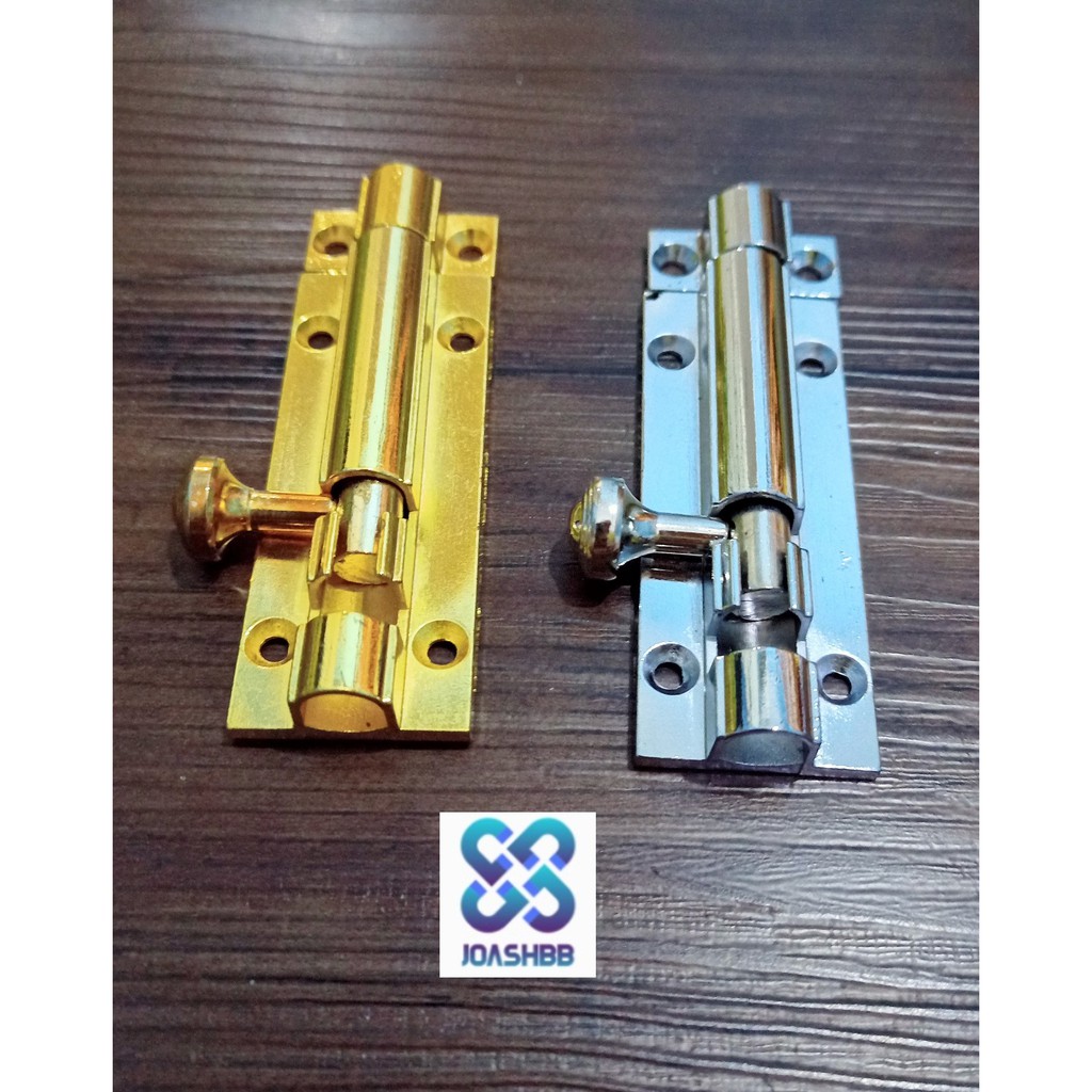 Grendel Tebal Babet Putih Kuning 2&quot;(5.08cm), 3&quot;(7.62cm), 4&quot;(10.16cm) Pintu / Jendela , Door Bolt