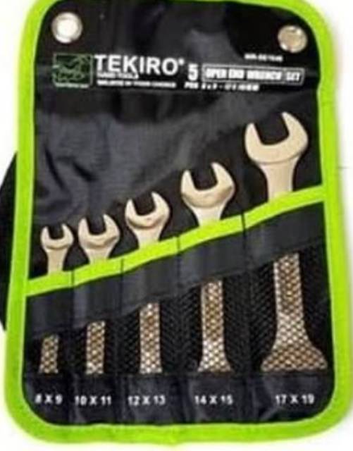 TEKIRO Kunci Pas Set 5 PCS (8-19mm)