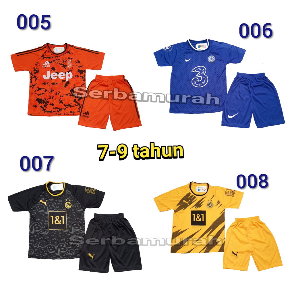 jersey bola anak setelan baju bola anak