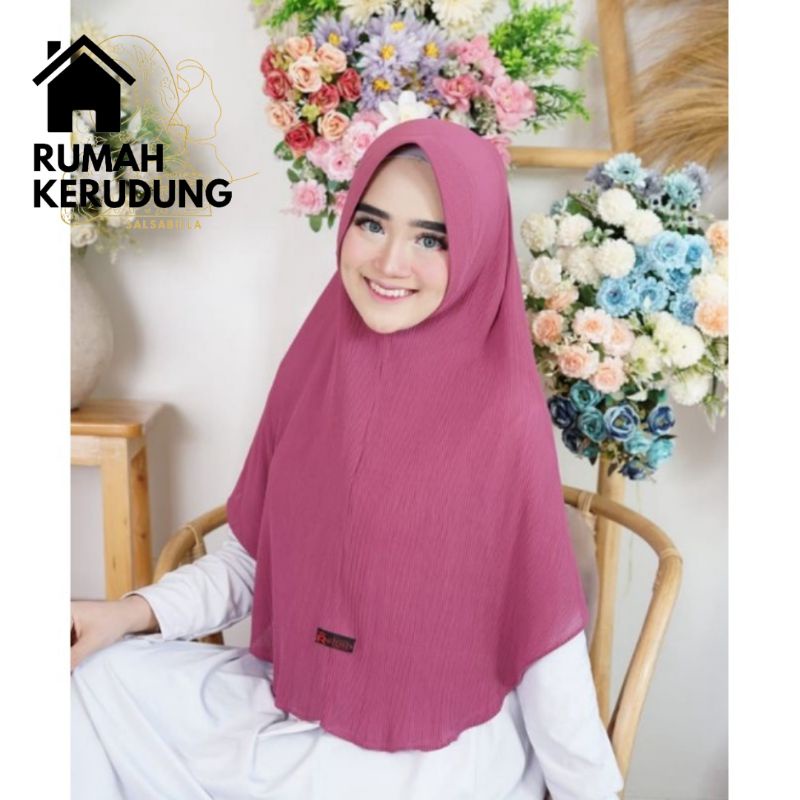 ❤️ RK SALSABILLA ❤️ JILBAB INSTAN PLISKET DAILY AUREL JERSEY SUPER PREMIUM / BERGO PLISKET PET INSTA