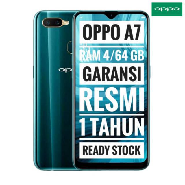 New Oppo A7 2018 Ram 4 64 Gb Garansi Resmi Oppo Indonesia Shopee