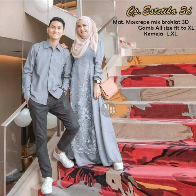 Couple brokat estetika 3D  -couple keluarga - couple anak muda