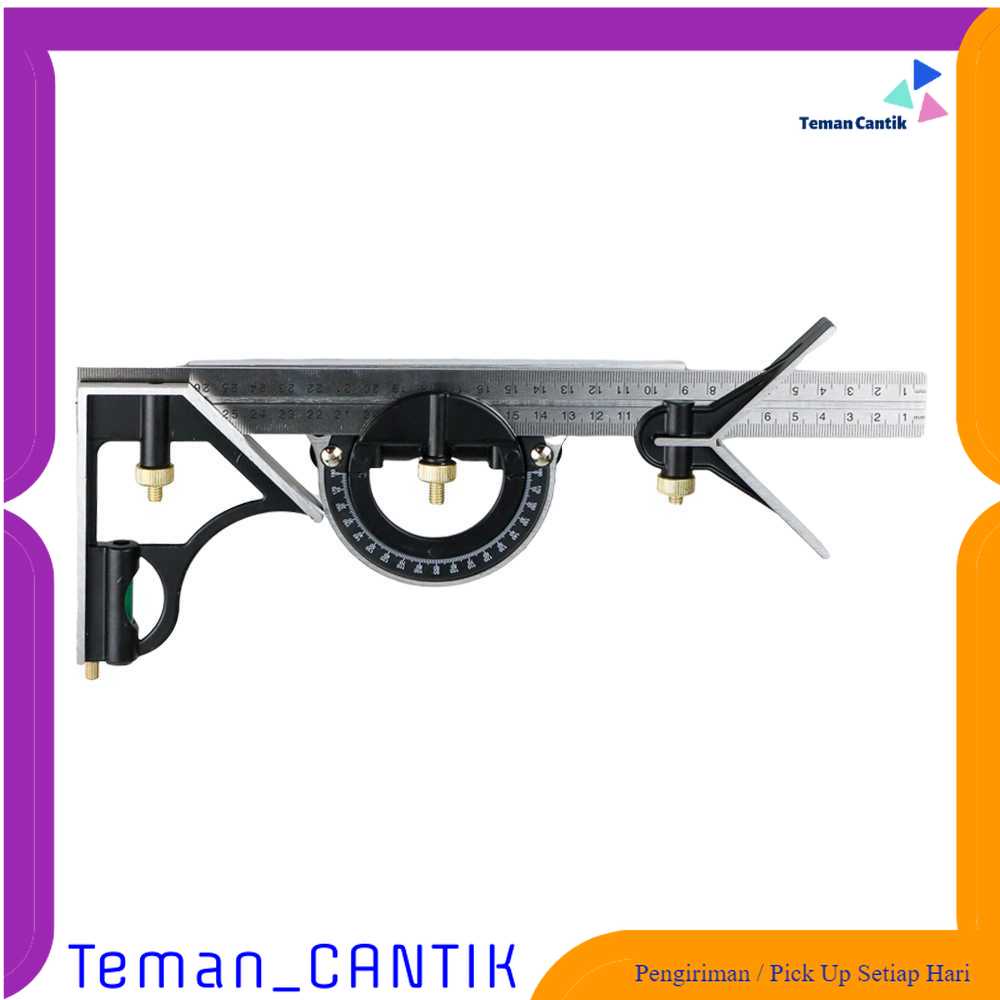 

TC-DA1 SILVERLINE 3 in 1 Penggaris Multifungsi Adjustable Angle 30cm - 991857