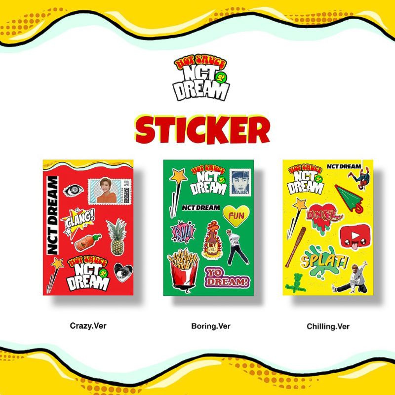 STIKER NCT DREAM : HOT SAUCE