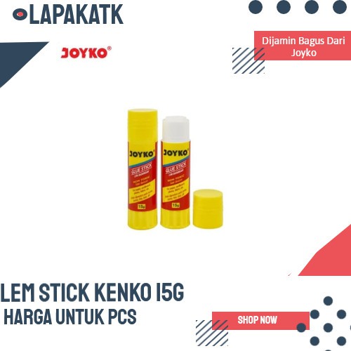 

glue stick merk joyko 15 gr LEM KERTAS / LEM PUTAR / LEM STIK +